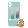 Rückglas mit 3M Klebeband für iPhone 11 (ohne Logo/ großes Kameraloch) (Grün)