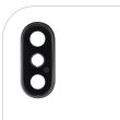 Rückkamera-Linse mit Halterung & Rahmen für iPhone XS/ XS Max (Silber)