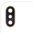 Rückkamera-Linse mit Halterung & Rahmen für iPhone XS/ XS Max (Gold)