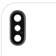 Rückkamera-Linse mit Halterung & Rahmen für iPhone XS/ XS Max (Silber) Nr.2