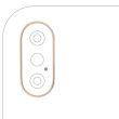 Rückkamera Ring nur für iPhone XS/ XS Max (Gold) (10er Pack)