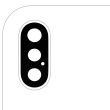 Rückkamera-Linse (nur Glas) mit Kleber für iPhone XS/ XS Max (10er Pack)