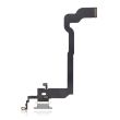 Ladebuchse Flexkabel für iPhone X (Premium) (Silber)