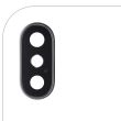 Rückkamera-Linse mit Halterung & Rahmen für iPhone X (Real Sapphire l Premium)
