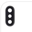 Rückkamera-Linse mit Halterung & Rahmen für iPhone X (Silber) Nr.2