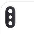 Rückkamera-Linse mit Halterung & Rahmen für iPhone X (Space Grau) Nr.2