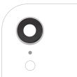 Rückkamera-Linse mit Halterung & Rahmen für iPhone XR (Weiß)