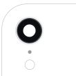 Rückkamera-Linse mit Halterung & Rahmen für iPhone XR (Weiß) (10er Pack)