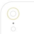 Rückkamera Ring nur für iPhone XR (Gelb) (10er Pack)