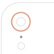 Rückkamera Ring nur für iPhone XR (Coral) (10er Pack)