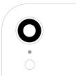 Rückkamera-Linse (nur Glas) mit Kleber für iPhone XR (alle Farben) (10er Pack)