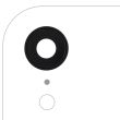 Rückkamera-Linse mit Halterung & Rahmen für iPhone XR (Schwarz) (10er Pack)