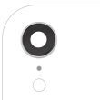 Rückkamera-Linse mit Halterung & Rahmen für iPhone XR (Aftermarket Plus) (Weiß)