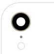 Rückkamera-Linse mit Halterung & Rahmen für iPhone XR (Gelb)