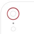 Rückkamera Ring nur für iPhone XR (Rot)