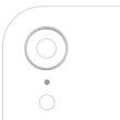 Rückkamera Ring nur für iPhone XR (Weiß)