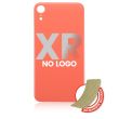 Rückglas mit 3M Klebeband für iPhone XR (ohne Logo/ großes Kameraloch) (Coral)