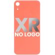 Rück Abdeckung Glas für iPhone XR (ohne Logo) (Coral)