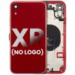 Rückgehäuse mit klein Bauteile vormontiert für iPhone XR (ohne Logo) (Rot)