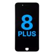 LCD Display Einheit mit Stahlplatte für iPhone 8 Plus (Aftermarket) (Schwarz)