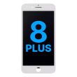 LCD Display Einheit mit Stahlplatte für iPhone 8 Plus (Aftermarket) (Weiß)