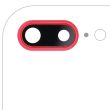 Rückkamera-Linse mit Halterung & Rahmen für iPhone 8 Plus (Rot) (10er Pack) Nr.2