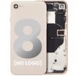 Rückgehäuse mit klein Bauteile vormontiert für iPhone 8 (ohne Logo) (Gold)