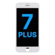 LCD Display Einheit mit Stahlplatte für iPhone 7 Plus (Aftermarket) (Weiß)