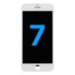 LCD Display Einheit mit Stahlplatte für iPhone 7 (Aftermarket) (Weiß)
