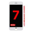 LCD Display mit Stahlplatte für iPhone 7 (Aftermarket Pro XO7 Incell) (Weiß)