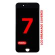 LCD Display mit Stahlplatte für iPhone 7 (Aftermarket Pro XO7 Incell) (Schwarz)