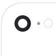 Rückkamera-Linse mit Halterung & Rahmen für iPhone 7 (Real Sapphire l Premium)