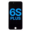 LCD Display Einheit mit Stahlplatte für iPhone 6S Plus (Aftermarket) (Schwarz)
