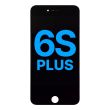LCD Display mit Stahlplatte für iPhone 6S Plus (Aftermarket AQ7) (Schwarz)