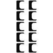 Näherungssensor Polster mit Kleber für iPhone 6/ 6S/ 6 Plus/ 6S Plus (10er Pack)