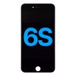 LCD Display Einheit mit Stahlplatte für iPhone 6S (Aftermarket AQ7) (Schwarz)