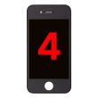 LCD Display Einheit für iPhone 4 (GSM) (Aftermarket Plus) (Schwarz)