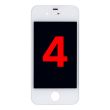 LCD Display Einheit für iPhone 4 (CDMA) (Aftermarket Plus) (Weiß)