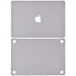 2-in-1 (Top, Bottom) Skin für MacBook 12" A1534 (2015-2017) (Space Grau)