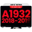 Komplette LCD Display Einheit für MacBook Air 13" A1932 (2018-2019) (Space Grau)