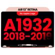 Komplette LCD Display Einheit für MacBook Air 13" A1932 (2018-2019) (Rose Gold)