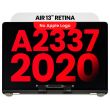 Komplette LCD Display Einheit für MacBook Air 13" A2337 (2020) (Silber)