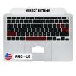 Top Case mit Tastatur (ANSI US) für MacBook Air 13" A2179 (2020) (Silber)