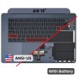 Top Case mit Akku und Tastatur (ANSI US) für MacBook Air 15" A2941 (Mitternacht)