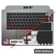 Top Case mit Akku und Tastatur (ANSI US) für MacBook Air 15" A3114 (Space Grau)