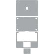 4-in-1 (Top, Bottom, Tastatur, Trackpad) Skin für MacBook Air 11" A1465
