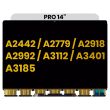 LCD Panel nur für MacBook Pro 14" A2442 (2021) Pro/ Max/ A2779 (2023)/ A2918
