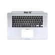 Top Case mit Tastatur (ISO French) und Mikrofon für MacBook Pro 15" A1398 (2015)