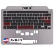 Top Case mit Tastatur (ANSI US) für MacBook Pro 13" A2338 (2020) (Space Grau)
