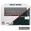 Top Case mit Akku und Tastatur (ANSI US) für MacBook Pro 15" A1398 (2012-2013)